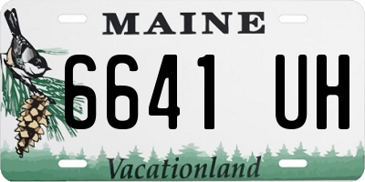 ME license plate 6641UH