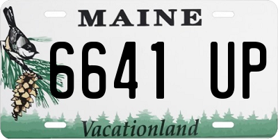 ME license plate 6641UP