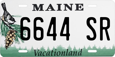 ME license plate 6644SR