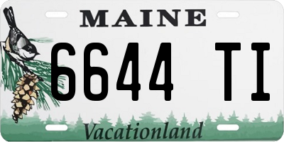 ME license plate 6644TI