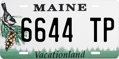 ME license plate 6644TP