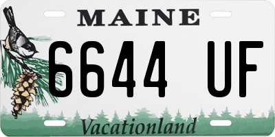 ME license plate 6644UF