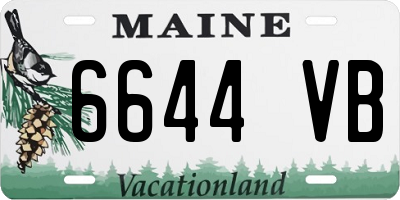 ME license plate 6644VB