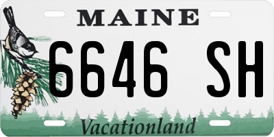 ME license plate 6646SH