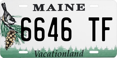 ME license plate 6646TF