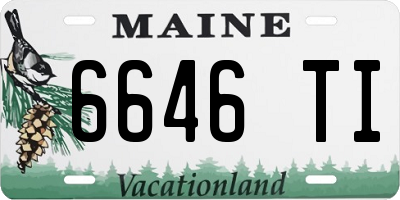 ME license plate 6646TI
