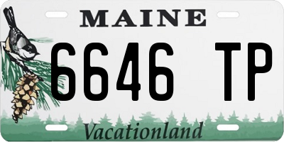 ME license plate 6646TP