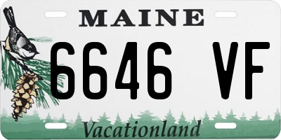 ME license plate 6646VF