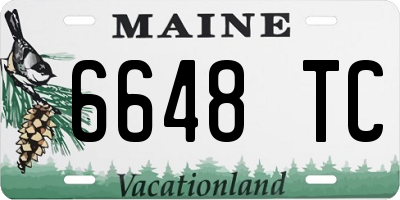 ME license plate 6648TC