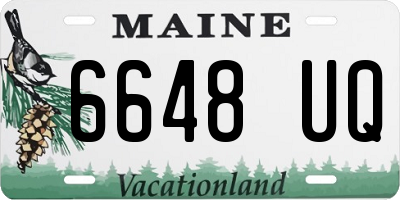 ME license plate 6648UQ