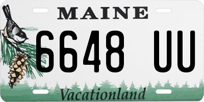 ME license plate 6648UU