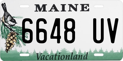 ME license plate 6648UV