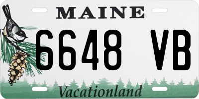 ME license plate 6648VB