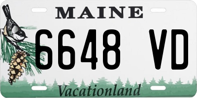 ME license plate 6648VD