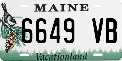 ME license plate 6649VB