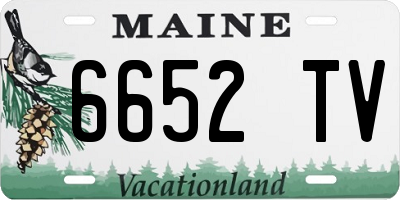 ME license plate 6652TV