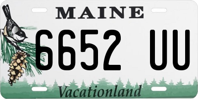 ME license plate 6652UU