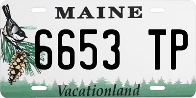 ME license plate 6653TP