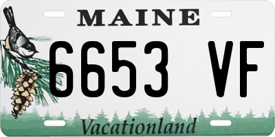 ME license plate 6653VF