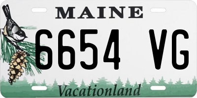 ME license plate 6654VG