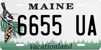 ME license plate 6655UA