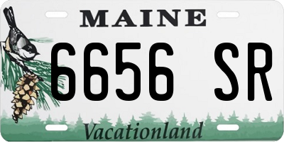 ME license plate 6656SR