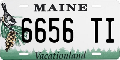 ME license plate 6656TI