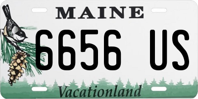 ME license plate 6656US