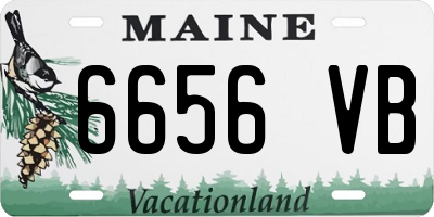 ME license plate 6656VB