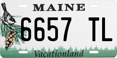 ME license plate 6657TL