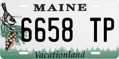 ME license plate 6658TP