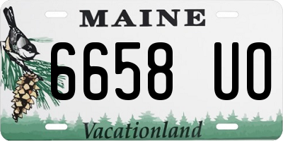 ME license plate 6658UO