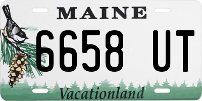 ME license plate 6658UT