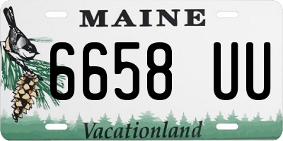 ME license plate 6658UU