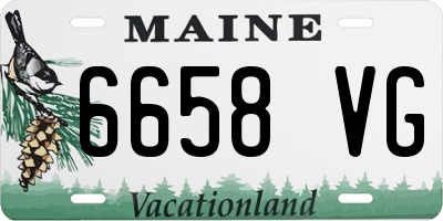 ME license plate 6658VG