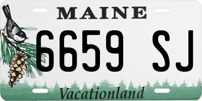 ME license plate 6659SJ