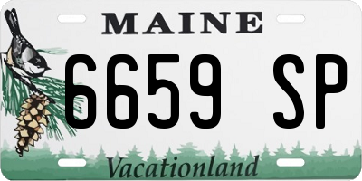 ME license plate 6659SP