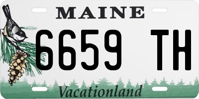 ME license plate 6659TH