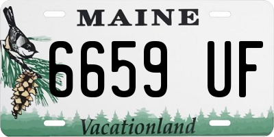 ME license plate 6659UF