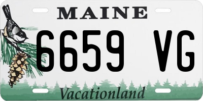 ME license plate 6659VG