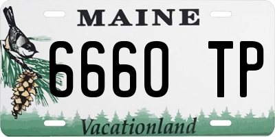 ME license plate 6660TP