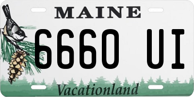 ME license plate 6660UI