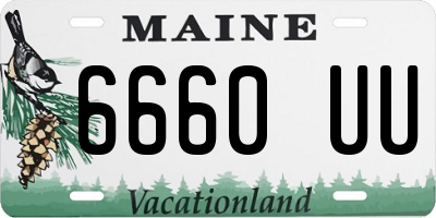 ME license plate 6660UU