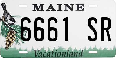 ME license plate 6661SR