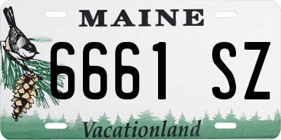 ME license plate 6661SZ