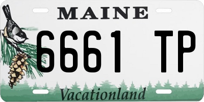 ME license plate 6661TP