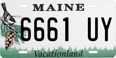 ME license plate 6661UY