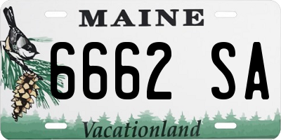 ME license plate 6662SA