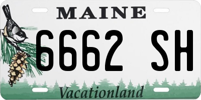 ME license plate 6662SH