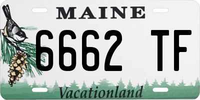 ME license plate 6662TF